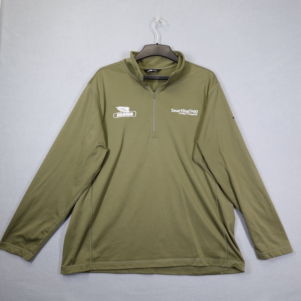 The North Face Pullover Mens XXL Green Dekalb SmartStax PRO 1/4 Zip Fleece